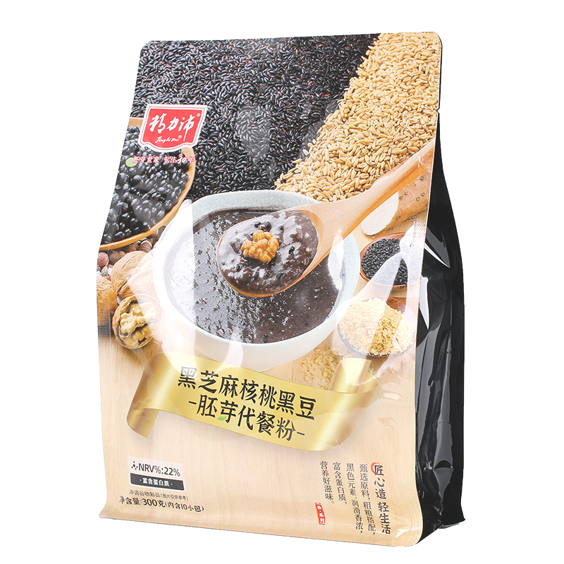 黑芝麻核桃黑豆胚芽代餐粉