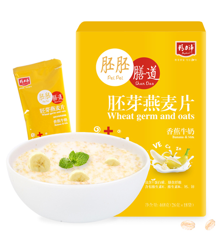 香蕉牛奶胚芽燕麦片468g