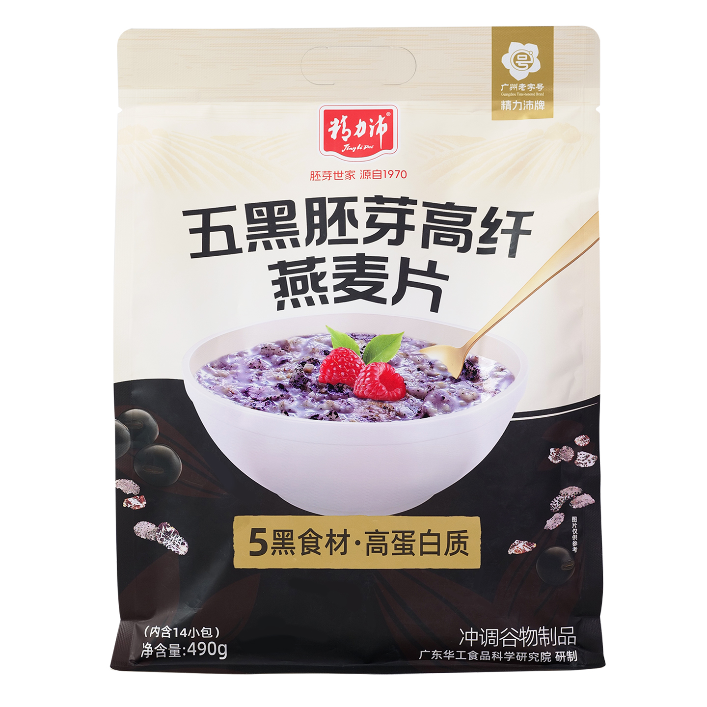 5黑胚芽高纤燕麦片490g