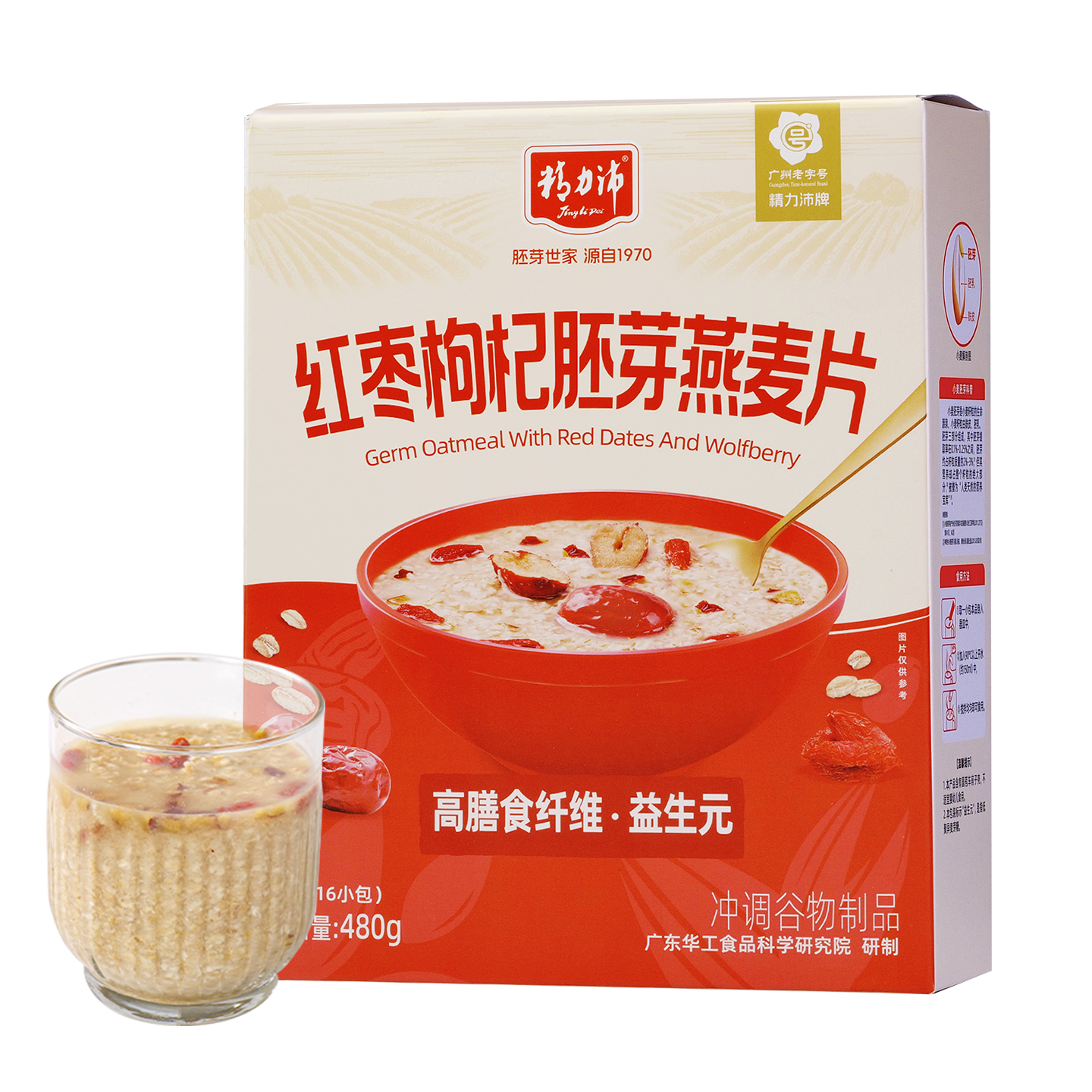 红枣枸杞胚芽燕麦片480g