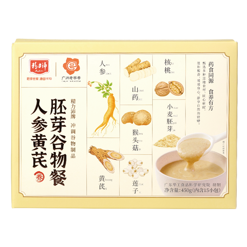 人参黄芪胚芽谷物餐450g