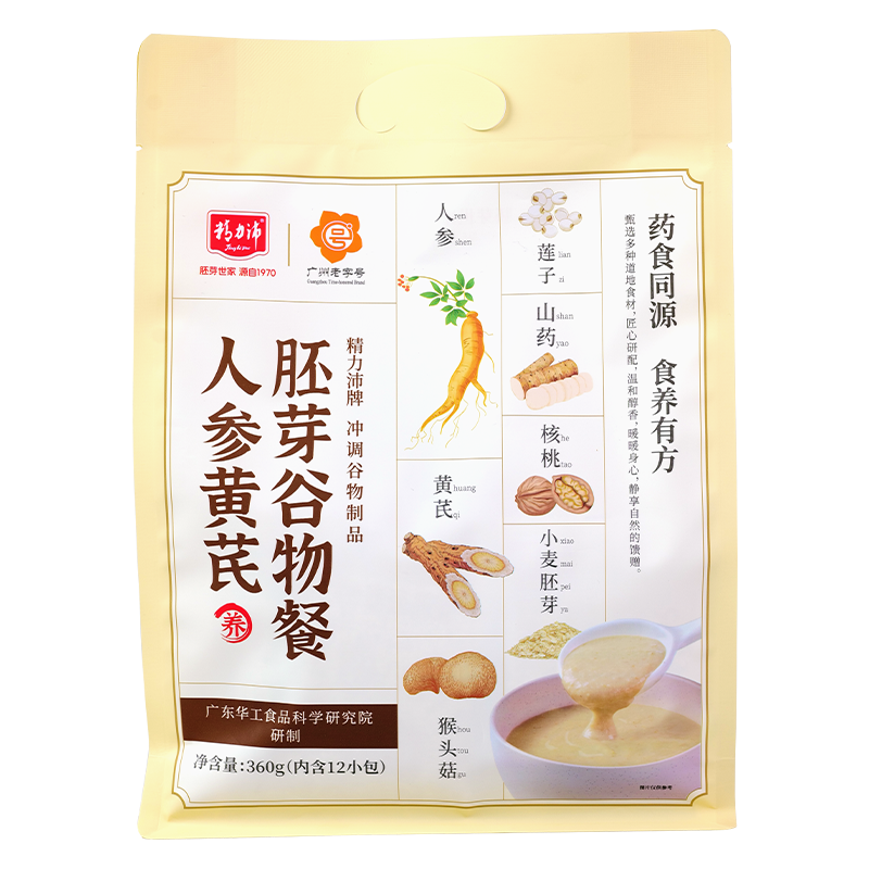人参黄芪胚芽谷物餐360g