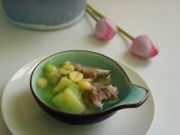 莲子丝瓜排骨汤的做法步骤8